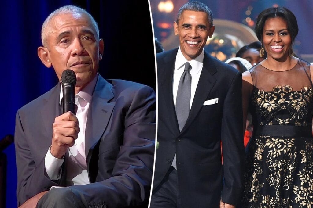Barack Obama recently made a shockingly honest admission about the state of his marriage to Michelle Obama.Fight For Progress/YouTube