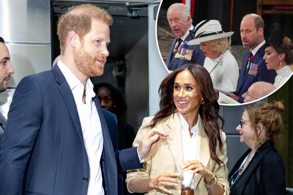 Frustrated Brits are demanding that Prince Harry and Meghan Markle be stripped of their royal titles.GC Images