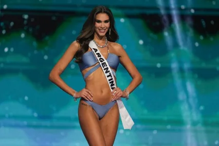 Miss Argentina Magalí Benejam competes during the final round of the 73rd Miss Universe Beauty Pageant in Mexico City.LAPRESSE