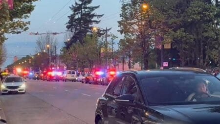 Emergency responders at Vancouver street festival after driver crashes into crowd, killing and injuring several people. Picture: X