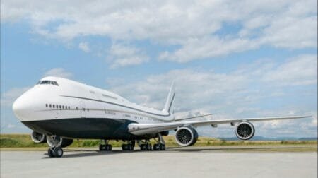 The United States accepted a $400 million jet from Qatar.YouTube/Spotti Flight