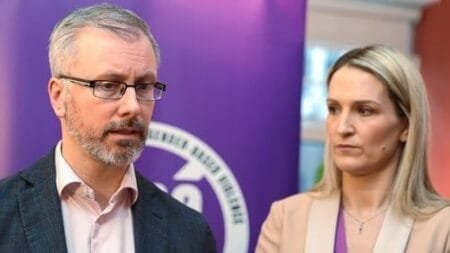 Helen McEntee said the gathering outside Roderic O'Gorman's home was 'disgusting and shocking' (File image: RollingNews.ie)