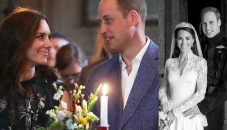 Kate Middleton and Prince William celebrate their 13th wedding anniversary with fans