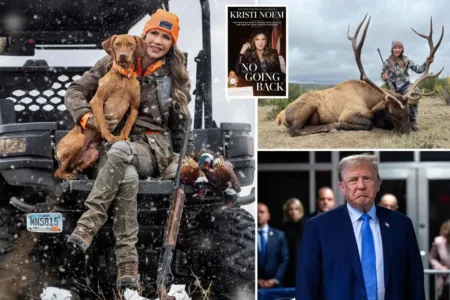 South Dakota Gov. Kristi Noem has admitted shooting dead one of her dogs for being “less than worthless” — and similarly killing a goat.AP