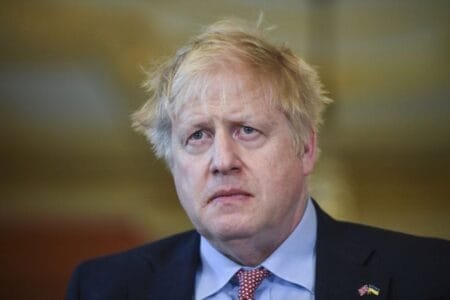 Former British Prime Minister Boris Johnson,