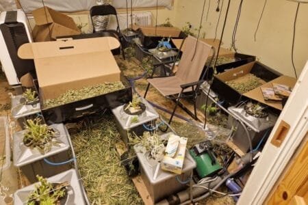 Gardai found the cannabis cultivation operation during a search of a property in Loughglynn (An Garda Siochana/PA)