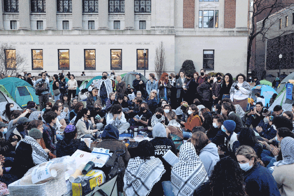 An unnamed Columbia University student interviewed when she rushed to NYU to join the protests there admitted she did not know wha they were actually protesting.