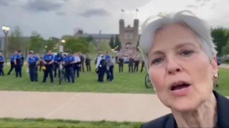 The protests were demanding an end to the war in Gaza and calling on the private university to cut all ties with Boeing Co, according to the outlet.Dr. Jill Stein/X