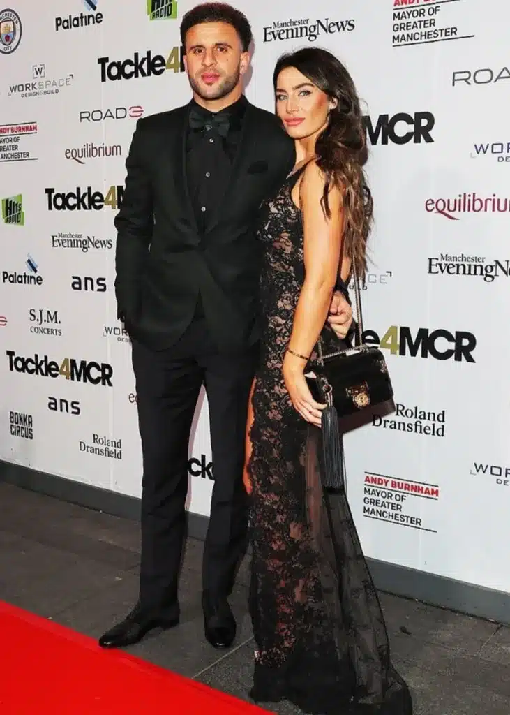 Kyle Walker and Annie Kilner are looking forward to the future following the birth of their baby and will be leaving his previous infidelities firmly in the past (Kyle and Annie pictured in 2019) Kyle Walker and Annie Kilner are looking forward to the future following the birth of their baby and will be leaving his previous infidelities firmly in the past (Kyle and Annie pictured in 2019)