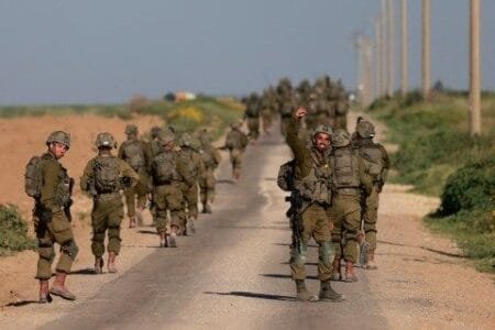 All ground troops are being withdrawn from the southern Gaza strip (Picture: AFP)