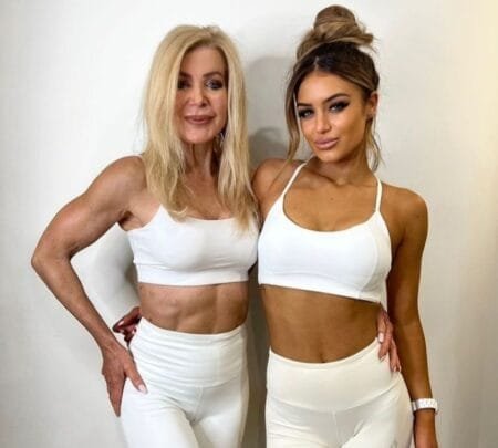 Lesley says her age-defying appearance means that she and her granddaughter Tia are often mistaken for sisters.Jam Press/@lesleymaxwell.fitness