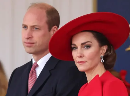 Prince William said Kate Middleton is “well.”AP
