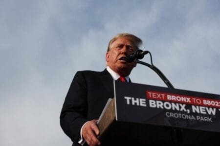 Donald Trump had thousands of supporters show up to his rally in the Bronx.Getty Images