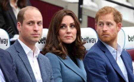 Prince William, Princess Kate and Prince Harry were once close but will not meet when Harry visits the UK next month(Image: Getty Images)
