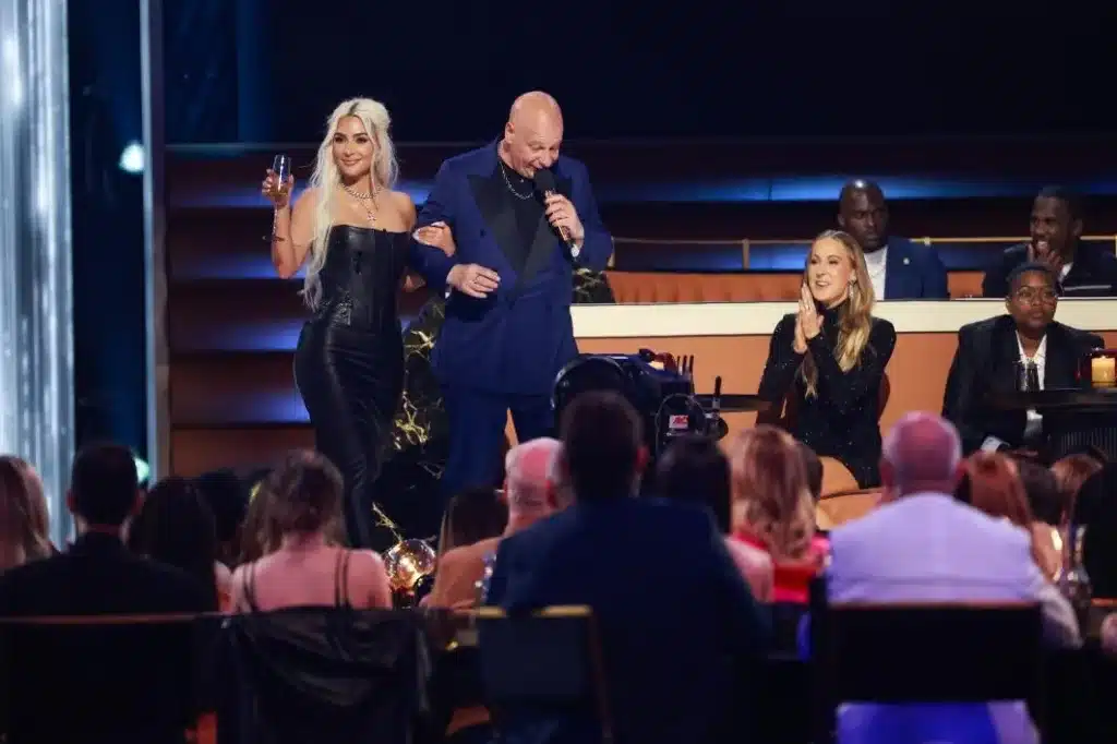 The Skims founder wore the same outfit to speak at Tom Brady's roast on May 5.Getty Images for Netflix The Skims founder wore the same outfit to speak at Tom Brady's roast on May 5.Getty Images for Netflix