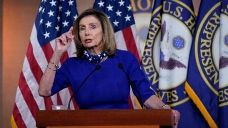 U.S. Speaker of the House Nancy Pelosi (D-CA) holds a press conference at the U.S. Capitol in Washington, U.S., September 22, 2022. Photo by Kevin Lamarque/REUTERS