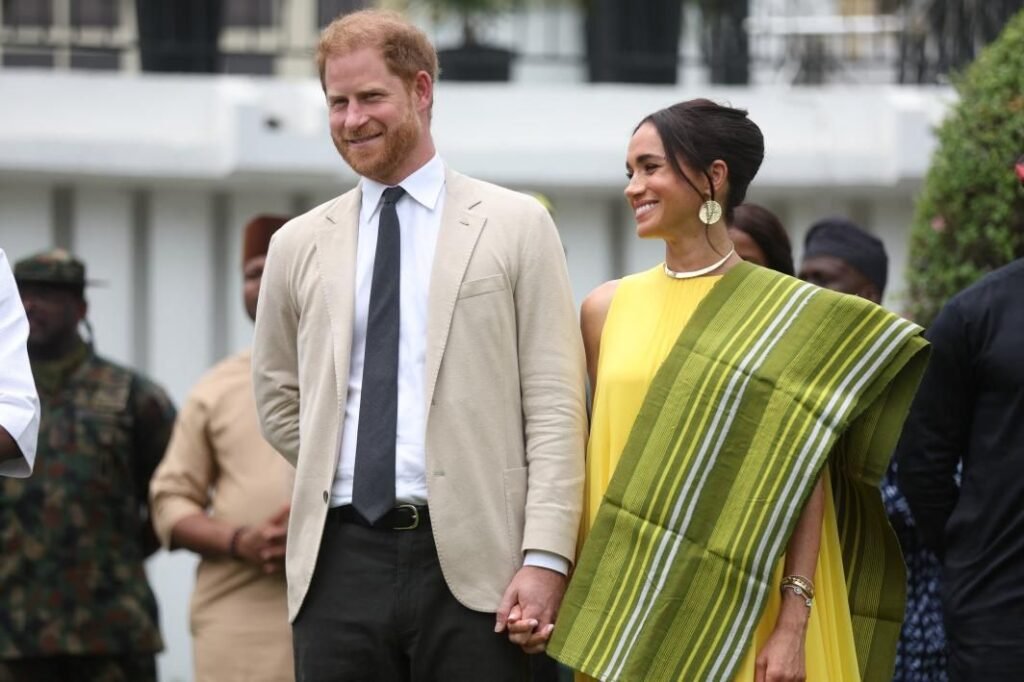 Prince Harry and Meghan Markle in Nigeria on May 12, 2024.AFP via Getty Images