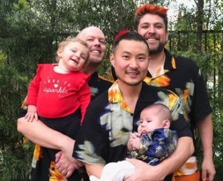 Mitch, Benjamin and Ben have been a throuple since 2018 (Picture: Collect/PA Real Life)