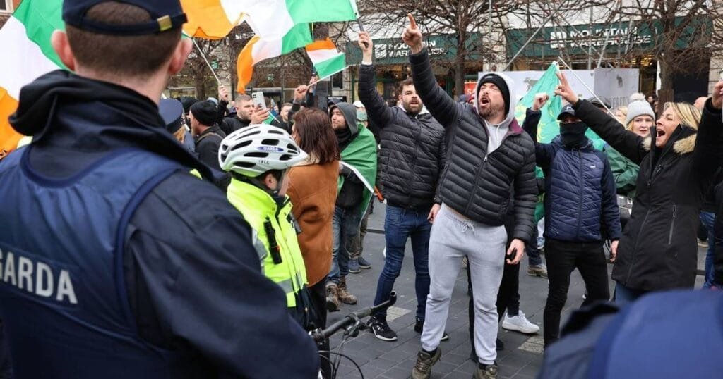 The Joint Policing Committee heard there have been 291 protests so far in 2024, 75 of which were anti-immigration demonstrations. Photo: PA Images