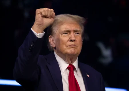 The Trump campaign and RNC raised $141 million last month. Getty Images