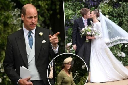 The happy couple waved to royalists who lined the streets for hours.Samir HusseinWireImage