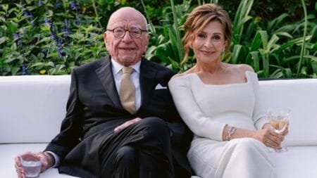 Rupert Murdoch and Elena Zhukova at his Bel Air vineyard, Moraga.Fox