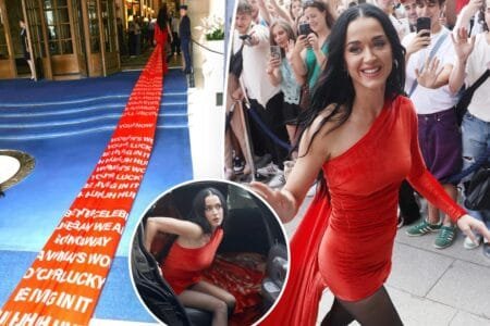 When Katy Perry arrived at her hotel in Paris, fans were unaware how long it would take for her train to exit the car. GC Images