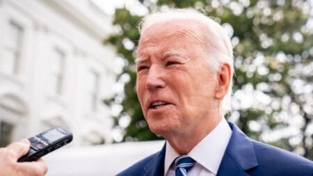 President Biden said he never considered not running again because of his age. (AP Photo/Andrew Harnik)