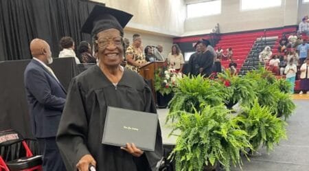 An 85-year-old Georgia woman graduated from high school on Saturday in front of her family and the community she steadily serves.Fox News