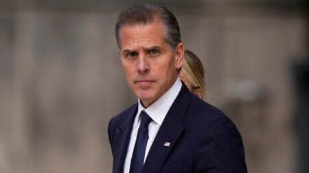 Hunter Biden departs from federal court in Wilmington, Delaware, on Tuesday, (AP Photo/Matt Slocum)