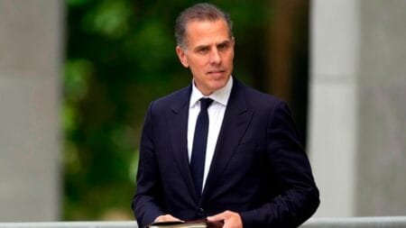 Hunter Biden, son of President Joe Biden, departs from the J. Caleb Boggs Federal Building, June 10, 2024, in Wilmington, Delaware.Matt Slocum/AP