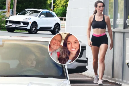Jordon Hudson is seen arriving at practice in Massachusetts. Brigitte Stelzer for NY Post