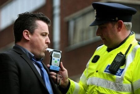 Actor poses with Garda for Road Safety campaign by the RSA and An Garda SiochanaCredit: PA:Press Association
