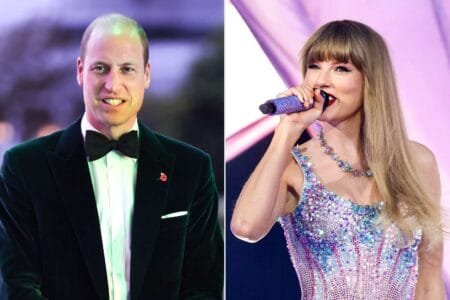 Prince William, Taylor Swift. CHRIS JACKSON/GETTY; SCOTT EISEN/TAS23/GETTY IMAGES FOR TAS RIGHTS MANAGEMENT