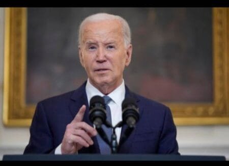 President Biden was quizzed on Donald Trump’s guilty verdict (Picture: AP)