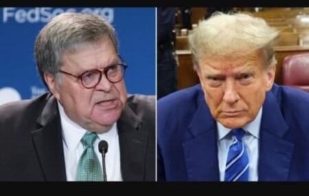 Former AG Bill Barr rips Trump's 'obviously political' hush money case. 