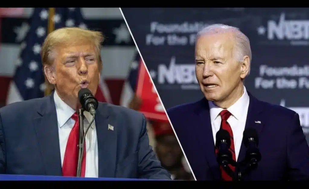 Former President Donald Trump and President Joe Biden are locked in a close race, but voters understand the huge differences their policies mean. (Left: Photographer: Victor J. Blue/Bloomberg via Getty Images, Right: Photo by Anna Moneymaker/Getty Images)) Former President Donald Trump and President Joe Biden are locked in a close race, but voters understand the huge differences their policies mean. (Left: Photographer: Victor J. Blue/Bloomberg via Getty Images, Right: Photo by Anna Moneymaker/Getty Images))
