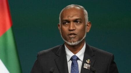 Maldives President Mohamed Muizzu. Pic: AP