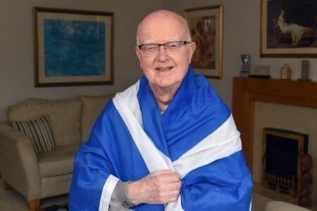 Archie Macpherson pictured at his home (Image: Tony Nicoletti / Daily Record)