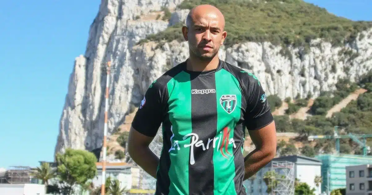 Jason Pusey during his time in Gibraltar. ( Image: @EuropaFC/X)