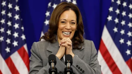 Vice President Kamala Harris will reportedly choose her runningmate soon and hit the campaign trail next week. (Kevin Dietsch/Getty Images)