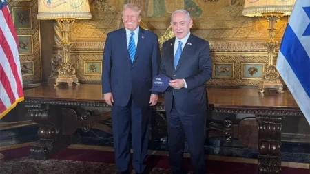 Netanyahu shared this photo of himself with Trump at Mar-a-Lago in Florida on July 26, 2024. (X/@netanyahu)