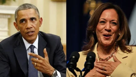 Obama and Harris: Getty images