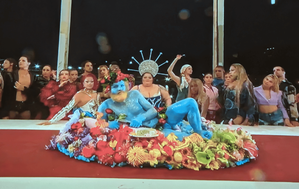 The Opening Ceremony contained a controversial representation of The Last Supper (Picture: BBC)
