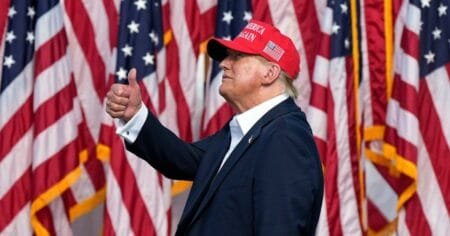 Ex-President Donald Trump called the Supreme Court’s decision on his immunity a ‘big win’ (Picture: AP)