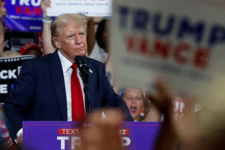 Donald Trump on the campaign trail. REUTERS
