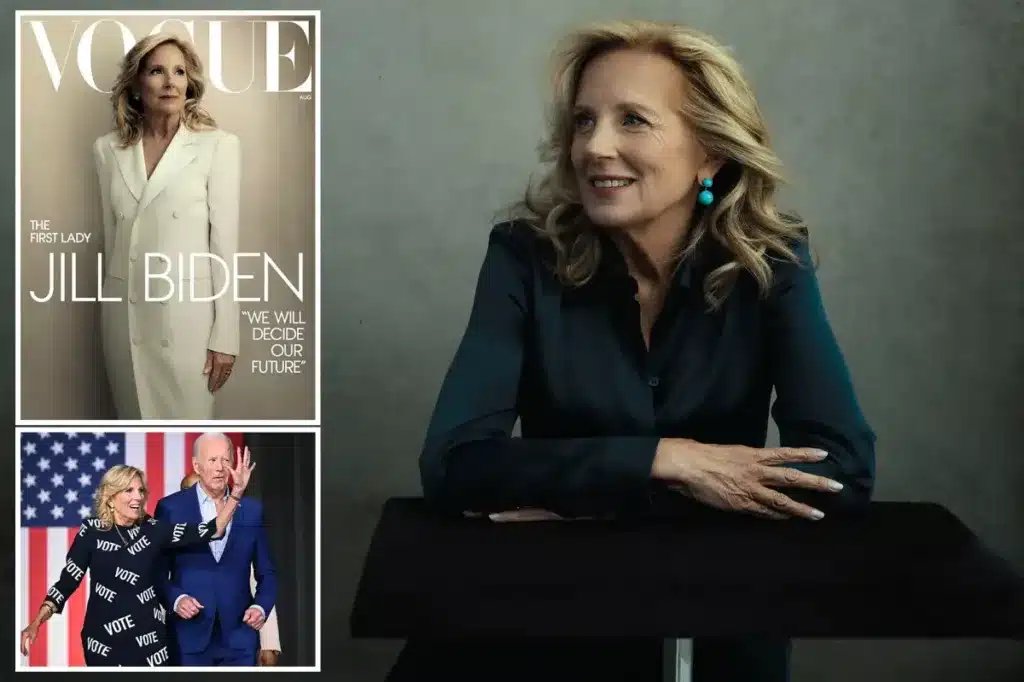 Jill Biden on the cover of Vogue.