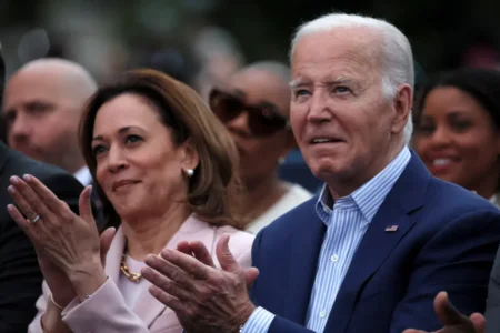 Biden reportedly has had tension with his vice president. REUTER