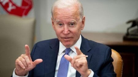 Biden penned the opinion piece for the Washington Post. AP