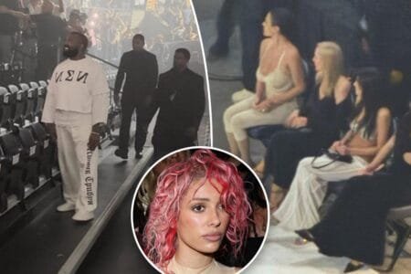Bianca Censori brought her two sisters, Angelina and Alyssia, to her husband Kanye West’s album listening party in Salt Lake City on Friday. ye_world_/X